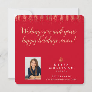 Carte postale de Noël Realtor Broker