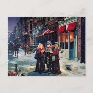 Carte postale de Noël rétro vintage