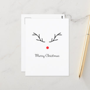 Carte postale de Noël Rudolph