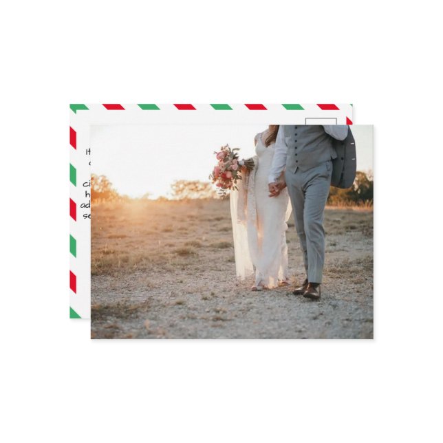 Carte postale de Noël simple (Devant/Arrière en situation)