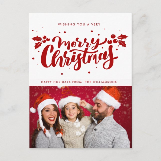 Carte postale de Noël très joyeuse (Devant)