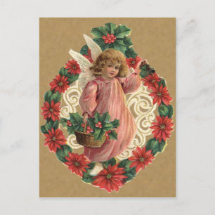 Carte postale de Noël victorienne