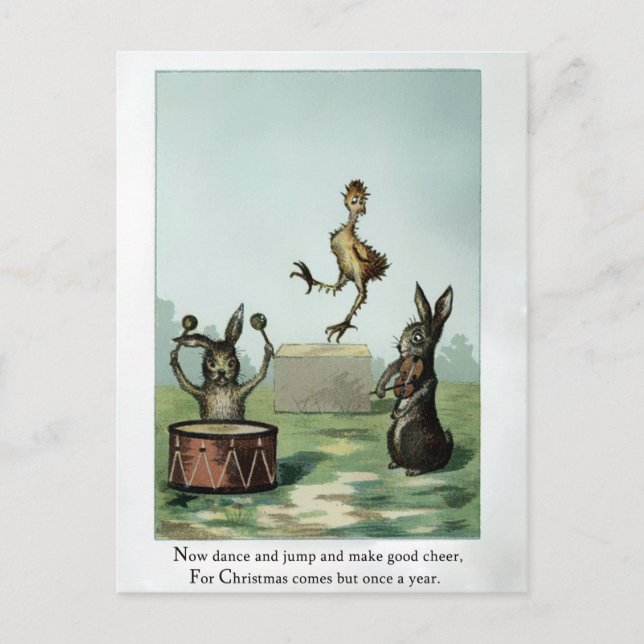 Carte postale de Noël victorienne vintage (Devant)