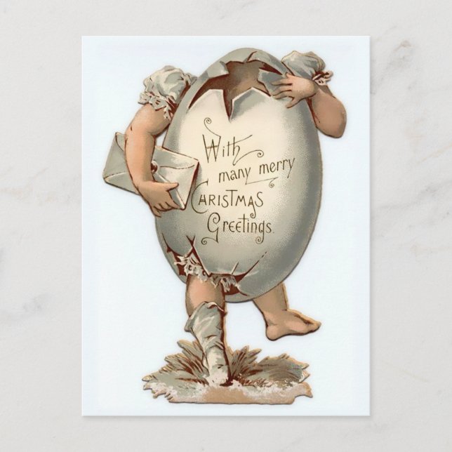 Carte postale de Noël victorienne vintage (Devant)