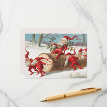 Carte postale de Noël Vintage