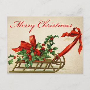 Carte postale de Noël vintage