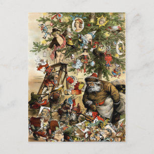 Carte postale de Noël vintage Victorian Odd