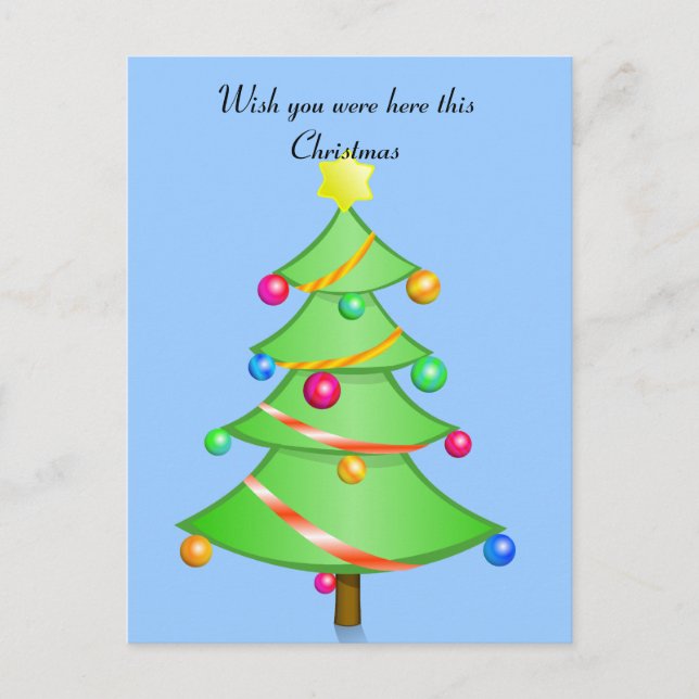 Carte postale de Noël : Vous nous manquez ici (Devant)