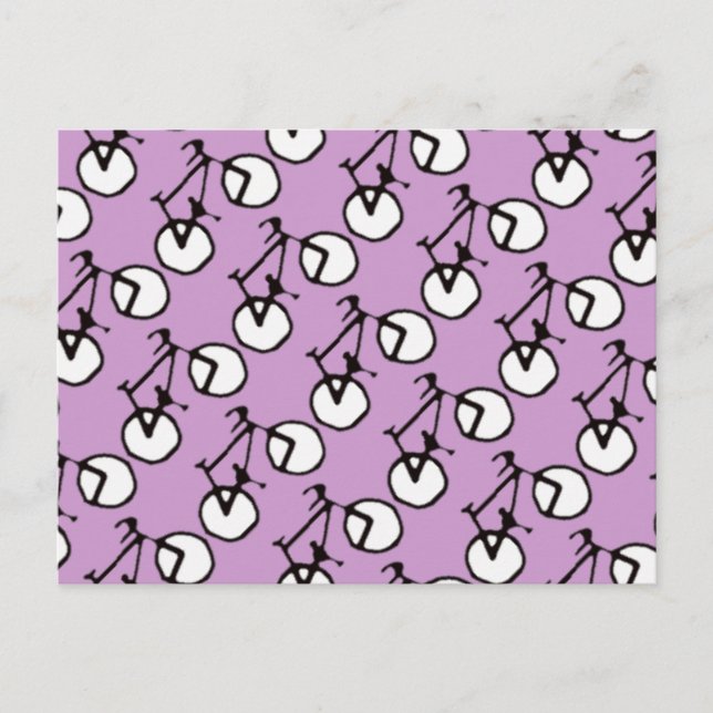 Carte Postale de nombreux vélos (Devant)