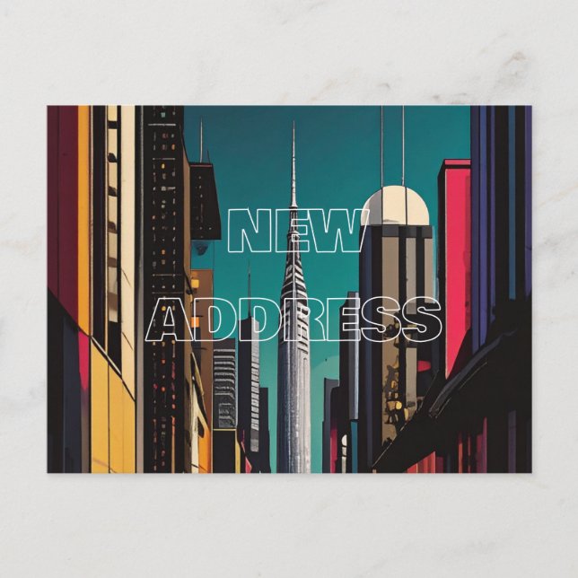 Carte postale de nouvelle adresse (Devant)
