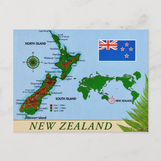 Carte postale de Nouvelle-Zélande (Devant)