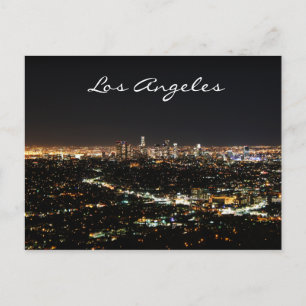Carte postale de nuit de Los Angeles