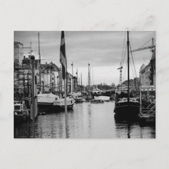 Carte postale de Nyhvn à Copenhague, Danemark (Devant)