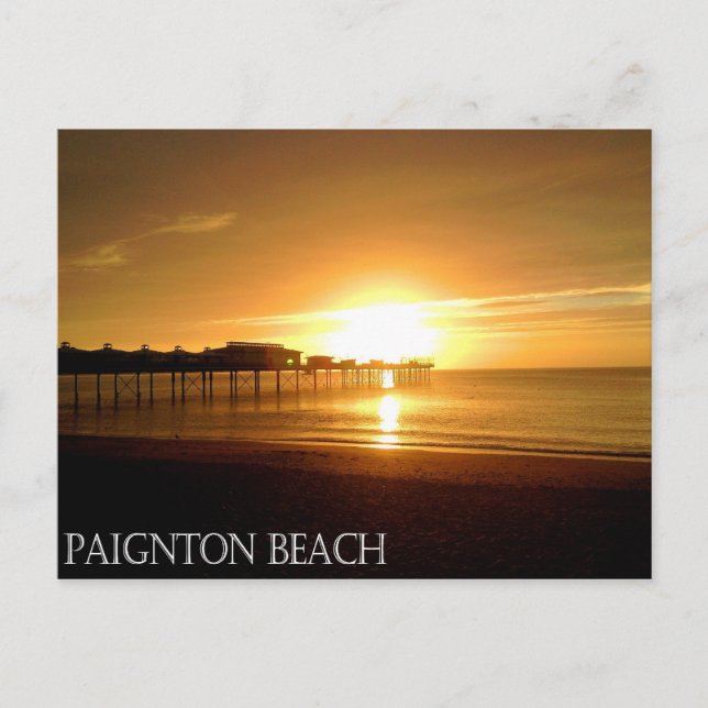 Carte postale de Paignton Beach (Devant)