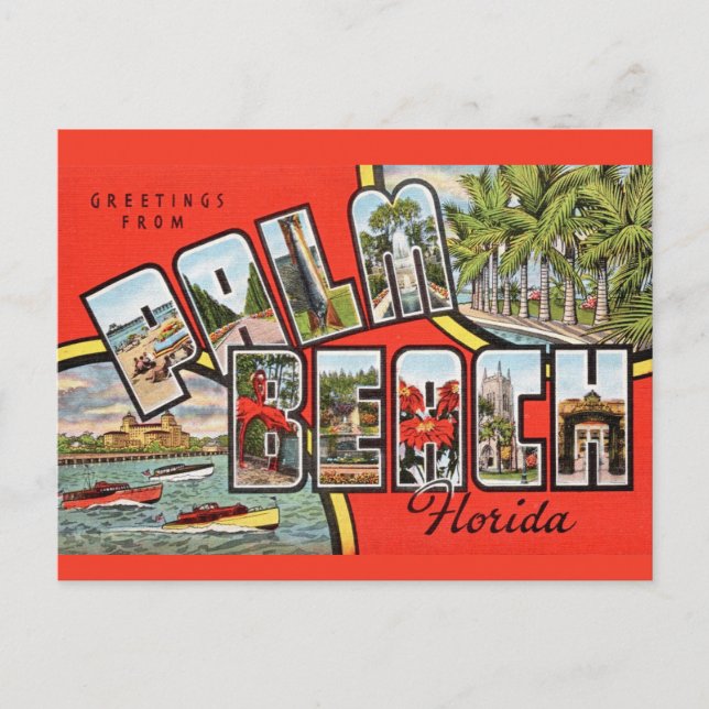 Carte postale de Palm Beach FL (Devant)