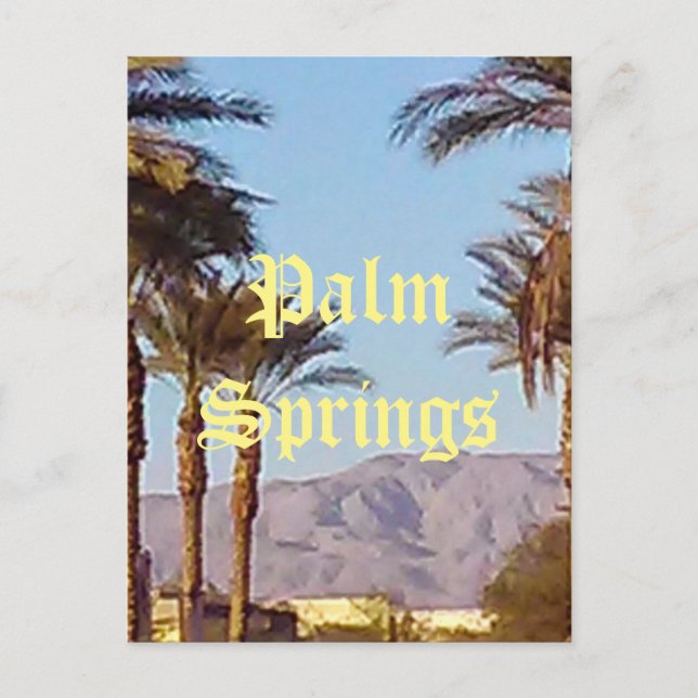 Carte postale de Palm Springs Californie (Devant)