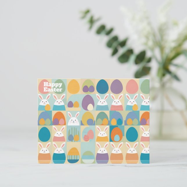 Carte postale de Pâques (Debout devant)