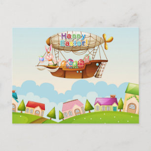 Carte postale de Pâques mignonne