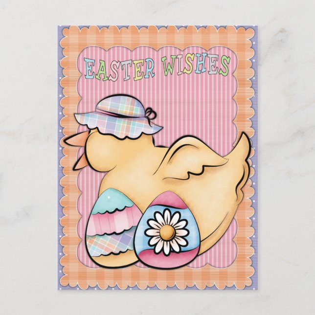 Carte postale de Pâques mignonne (Devant)