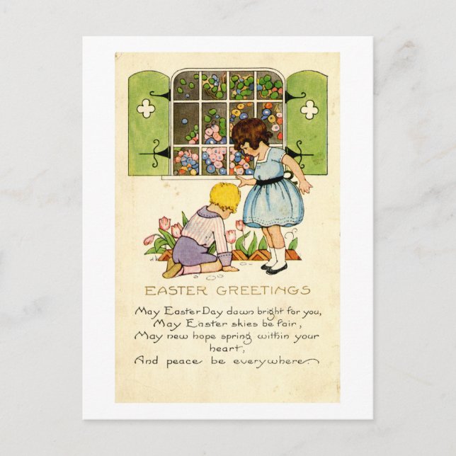 Carte postale de Pâques (vers 1915) (Devant)