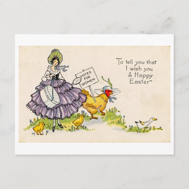 Carte postale de Pâques (vers 1920) (Devant)