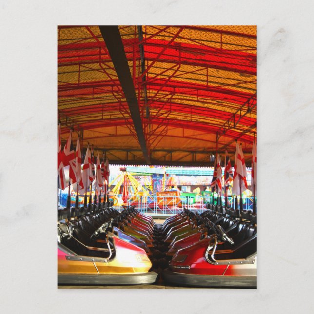 Carte postale de pare-chocs Dodgem Fairground (Devant)