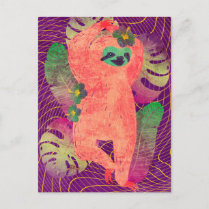 Carte postale de paresseux
