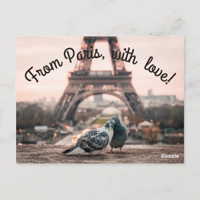 Carte postale de Paris, France (Dos)