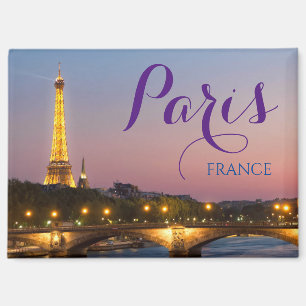 Carte postale de Paris France Tour Eiffel Magnet
