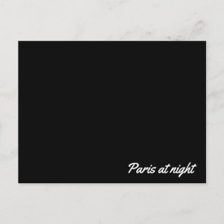 Carte postale de Paris la nuit