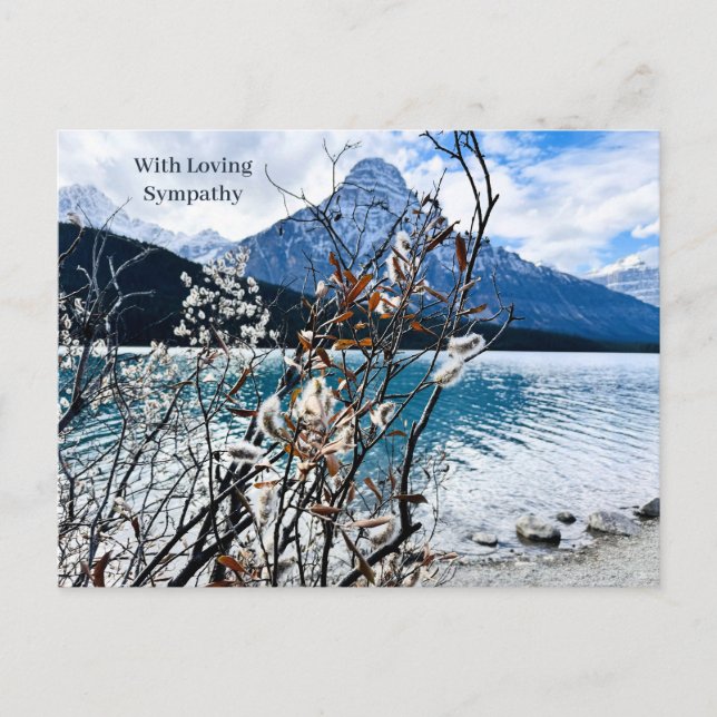 Carte postale de paysage de montagne avec citation (Devant)
