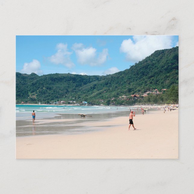 Carte postale de paysage de plage moderne dans la  (Devant)