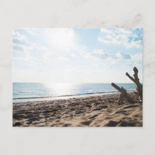 Carte postale de paysage de plage moderne dans la 
