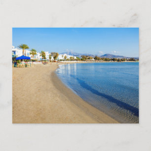 Carte postale de paysage de plage moderne dans la 
