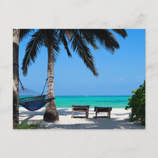 Carte postale de paysage de plage moderne dans la