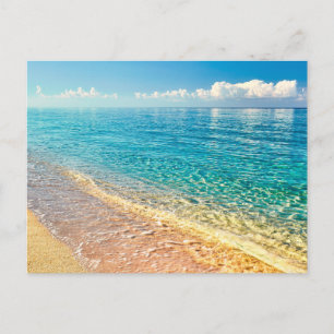 Carte postale de paysage de plage moderne de la na