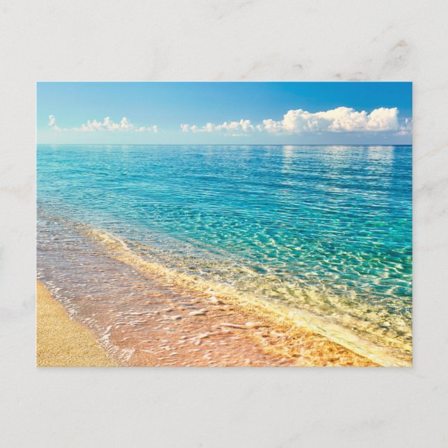 Carte postale de paysage de plage moderne de la na (Devant)