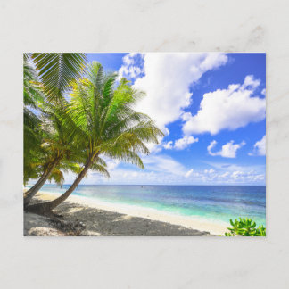Carte postale de paysage de plage moderne de la na