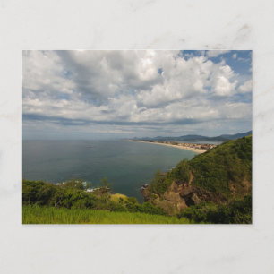 Carte postale de paysage de plage moderne de la na