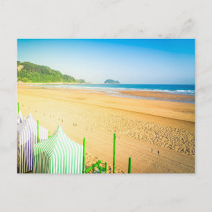 Carte postale de paysage de plage moderne de natur