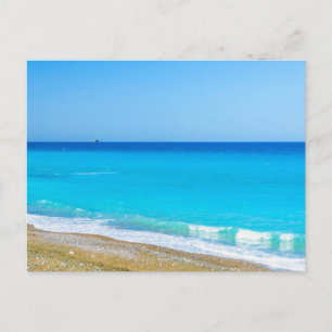 Carte postale de paysage de plage moderne de natur
