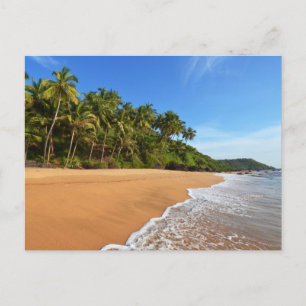 Carte postale de paysage de plage moderne de natur