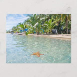 Carte postale de paysage de plage moderne de natur