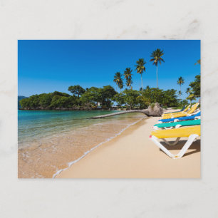 Carte postale de paysage de plage moderne de natur