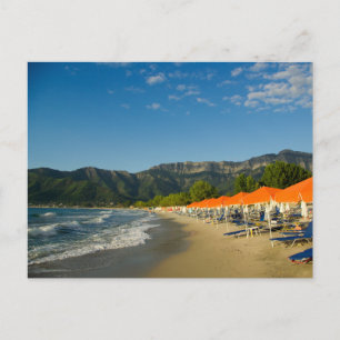 Carte postale de paysage de plage moderne de natur
