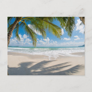 Carte postale de paysage de plage moderne de natur