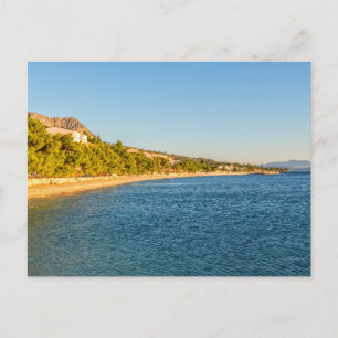 Carte postale de paysage de plage moderne de natur