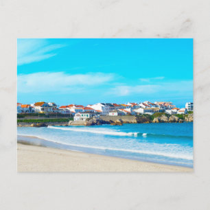 Carte postale de paysage de plage moderne de natur