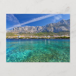 Carte postale de paysage de plage moderne de natur