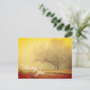 Carte postale de paysage "Tu me manques"